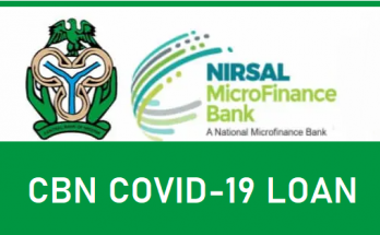 CBN Covid-19 Loan NIRSAL Application Form